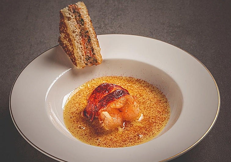 Un plato de El Portal de Echaurren, entre los seis mejores de España